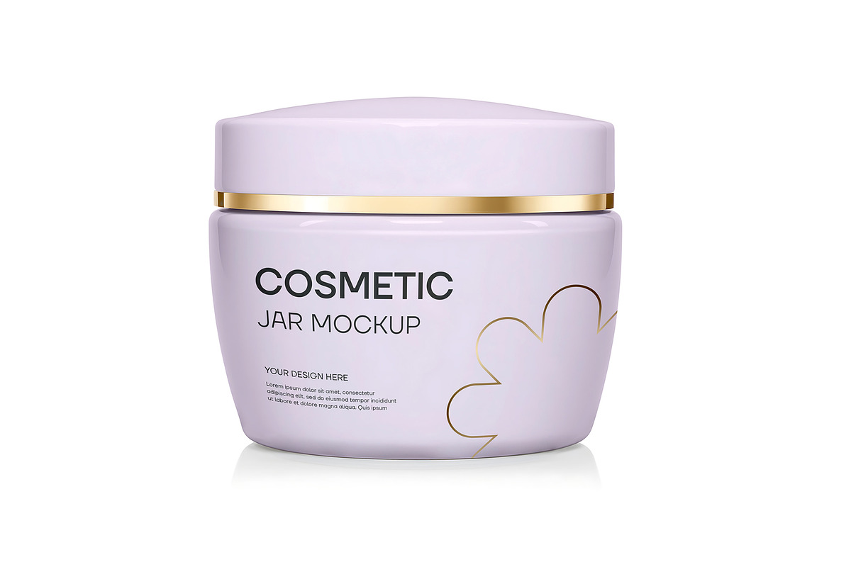 Cosmetic Jar Mockup, a Product Mockup by graphypix (Photo 1 of 4)