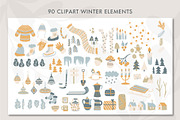 Hello Winter. 206 elements, a Decorative Illustration by BAGIRA | Studio (Thumbnail 2 of 12)