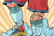 A soccer player's feet hold the ball, a Sport Illustration by rogistok (Thumbnail 3 of 3)