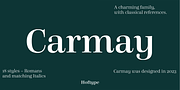 Carmay, a Serif Font by Hoftype (Thumbnail 1 of 15)