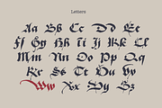 The Duchy Of Burgundy Bastarda, a Blackletter Font by kaer_shop (Thumbnail 4 of 11)