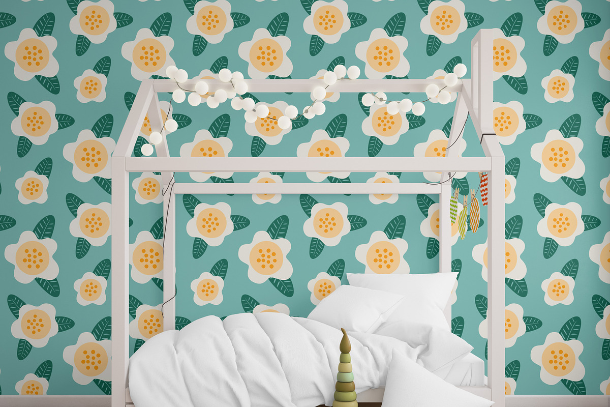 Abstract Flowers Seamless Patterns, a Pattern Graphic by Kotulska (Photo 6 of 9)