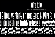 Ainsdale, a Sans Serif Font by Device (Thumbnail 1 of 5)
