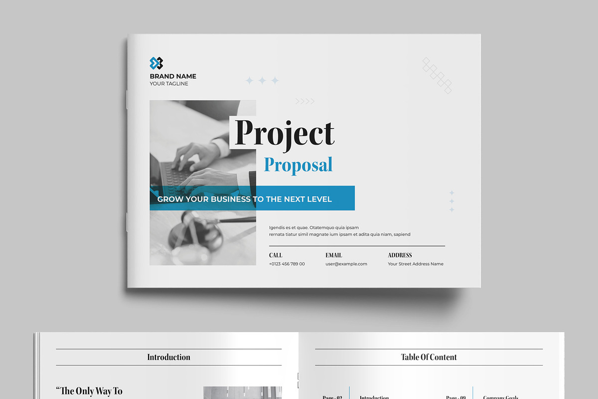 Project Proposal Layout, a Brochure Template by MightyDesign (Photo 2 of 9)