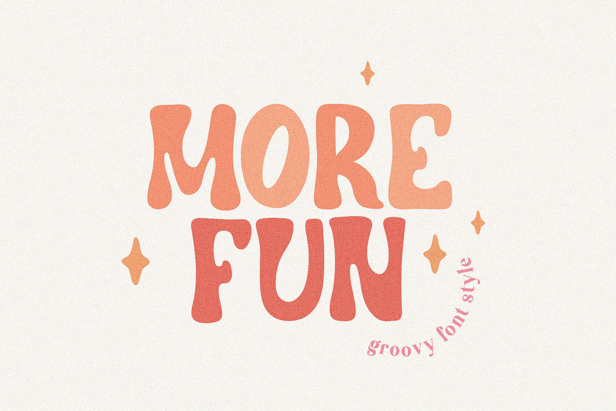 More Fun Groovy Font, a Handwritten Font by BarcelonaShop (Photo 1 of 10)