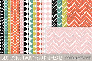 Geo Basics Pk. 1 Digital Papers