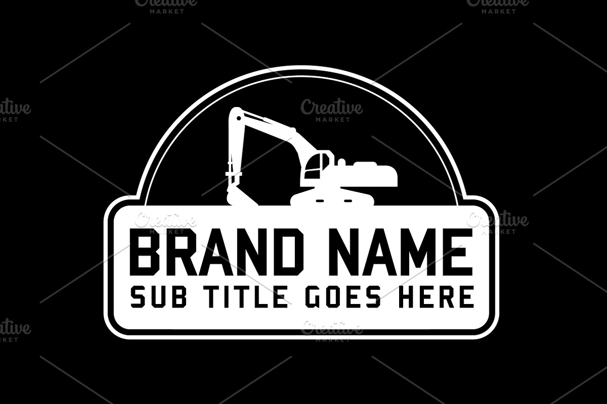 Construction Logo. Vector & Mock-Up, a Branding & Logo Template by Multiple (Photo 5 of 5)