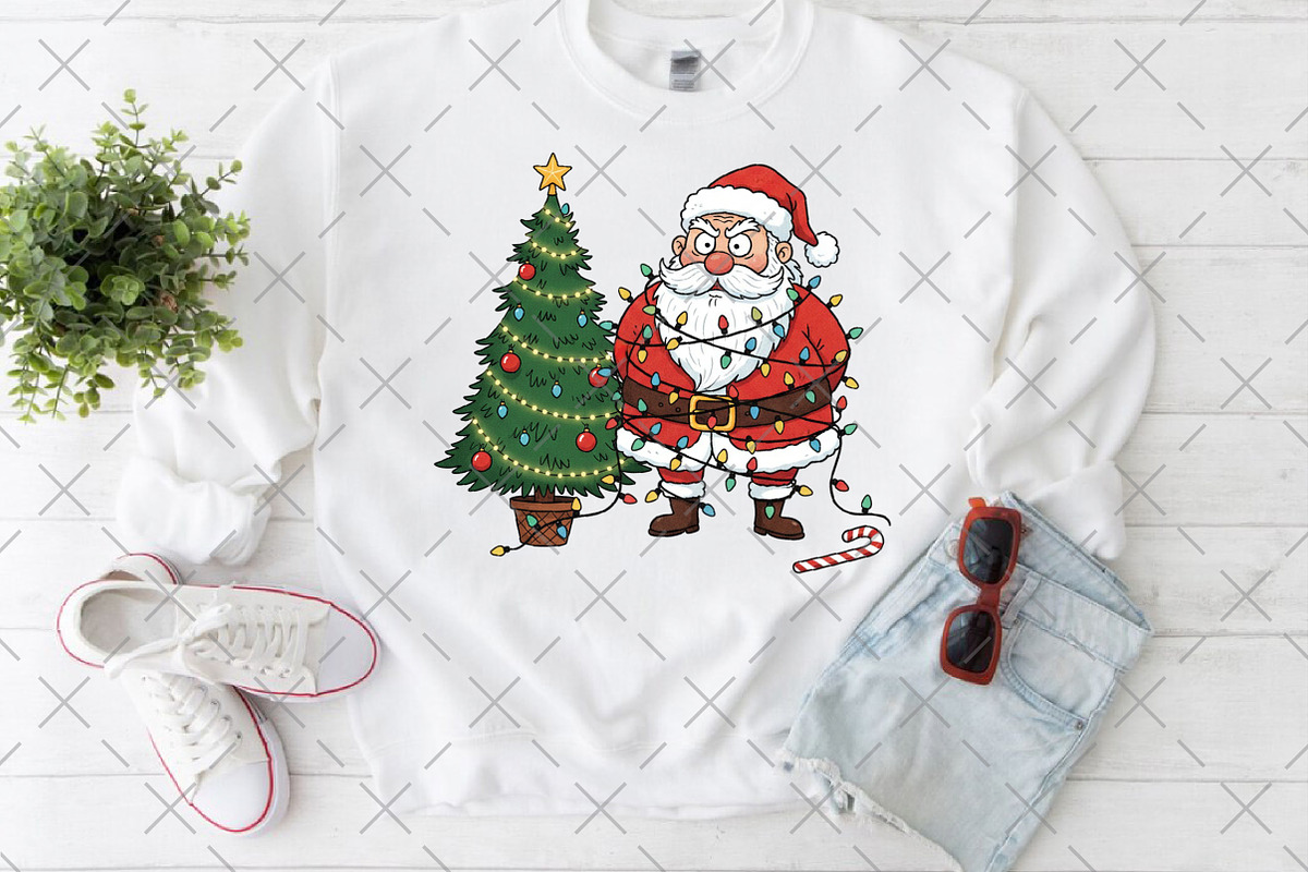 Quirky Christmas Santa PNG, an Illustration by Craft Nest (Photo 2 of 6)