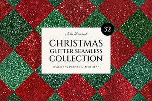 Christmas Glitter Seamless Textures, a Texture Graphic by Julia Dreams