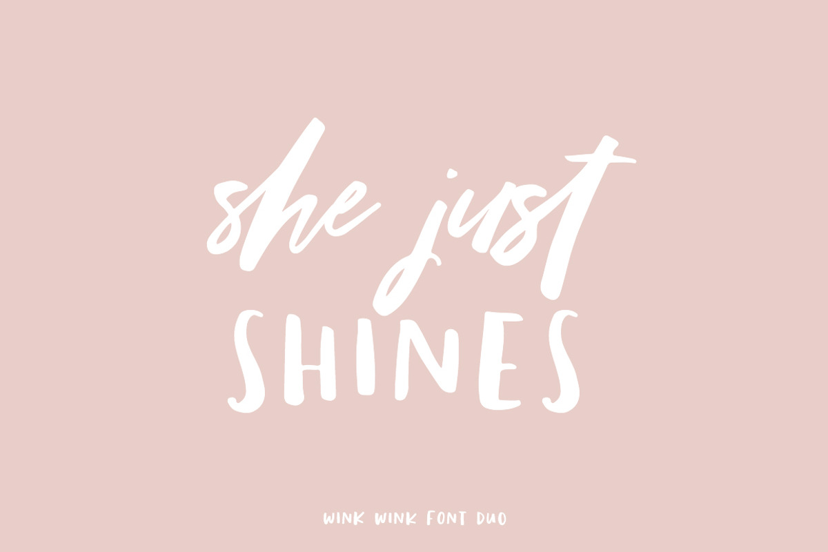 Wink Wink Font Duo preview 8