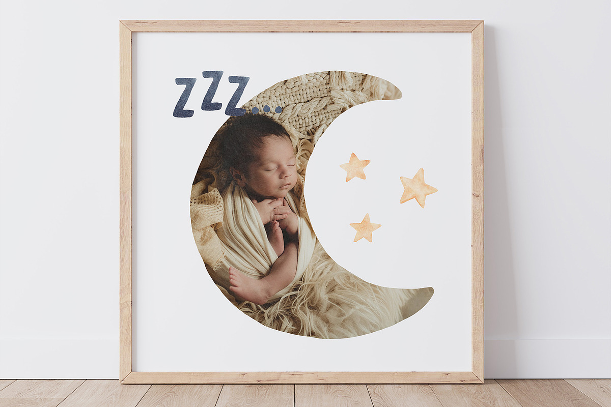 Newborn Frames photo masks, an Object Graphic by BrownLeopard (Photo 7 of 8)