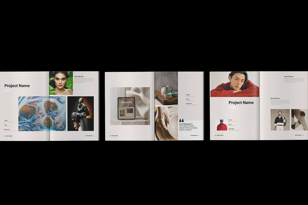 Fashion Photobook Template, a Magazine Template by Spark_Creative (Photo 6 of 11)