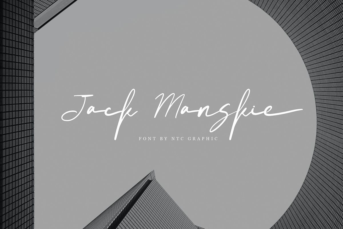 Jack Manskie Handwriting Script Font, a Script Font by NTC Graphic (Photo 1 of 9)