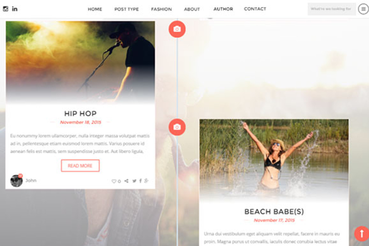 HIPPIE WordPress Blog Theme, a WordPress Template by hyphencode (Photo 3 of 5)