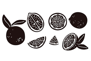 Whole lemons and pieces. Sliced, a Food Illustration by Vectorbuum