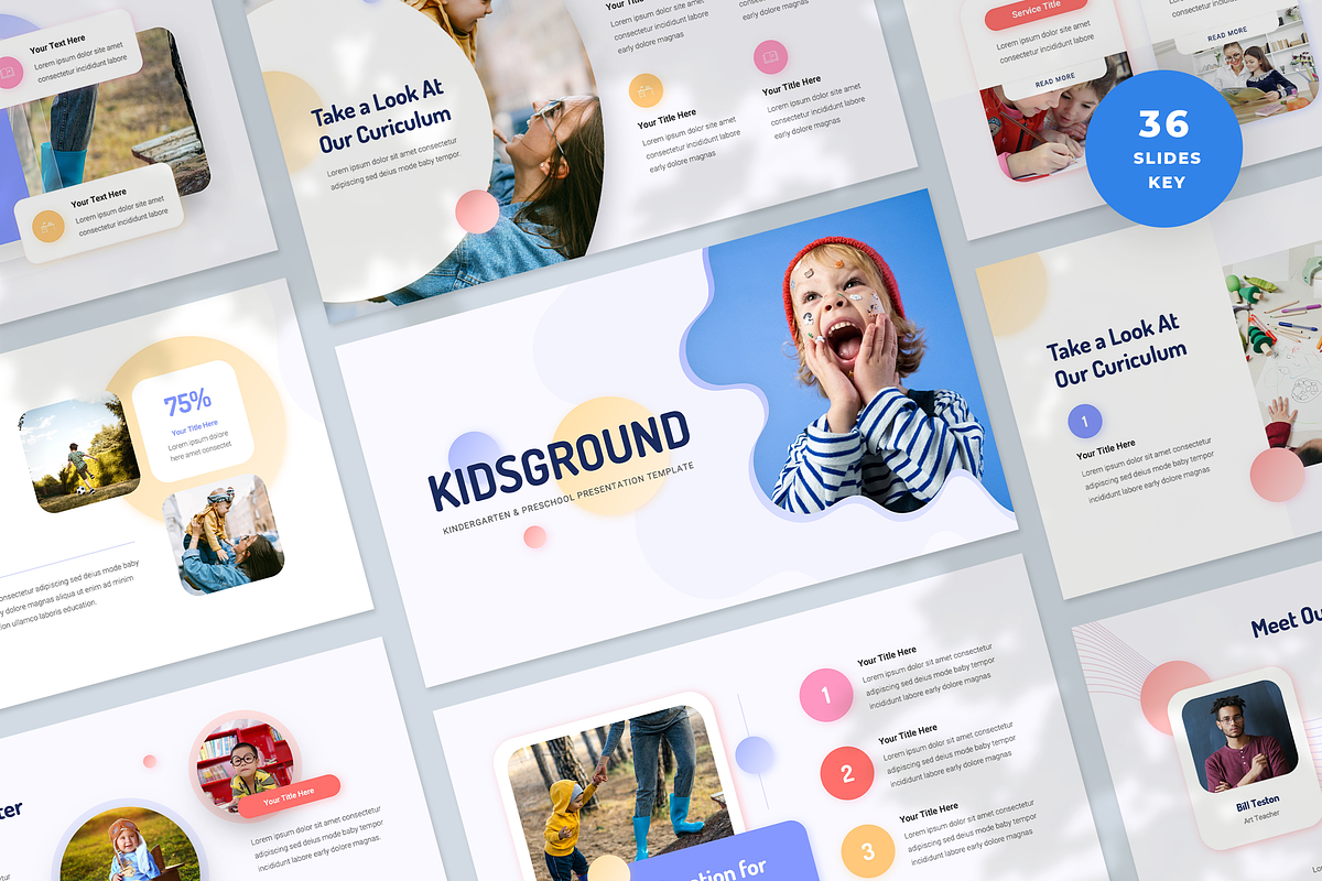 Kindergarten Keynote Template, a Presentation Template by Graphue (Photo 1 of 5)