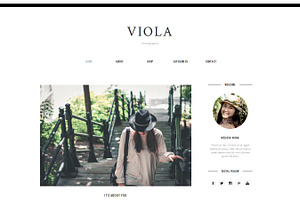 Blogger Template Responsive - VIOLA