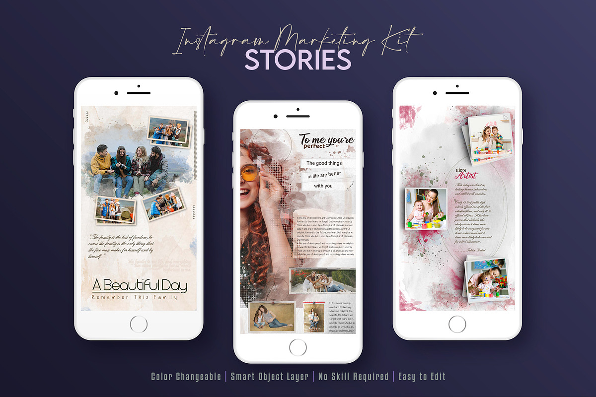Photo Effect Social Media Post Set, a Social Media Template by Creative_View (Photo 7 of 8)