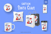 Santa Claus with a bull. Tshirt, PNG, a Decorative Illustration by KENO Mascots (Thumbnail 3 of 3)