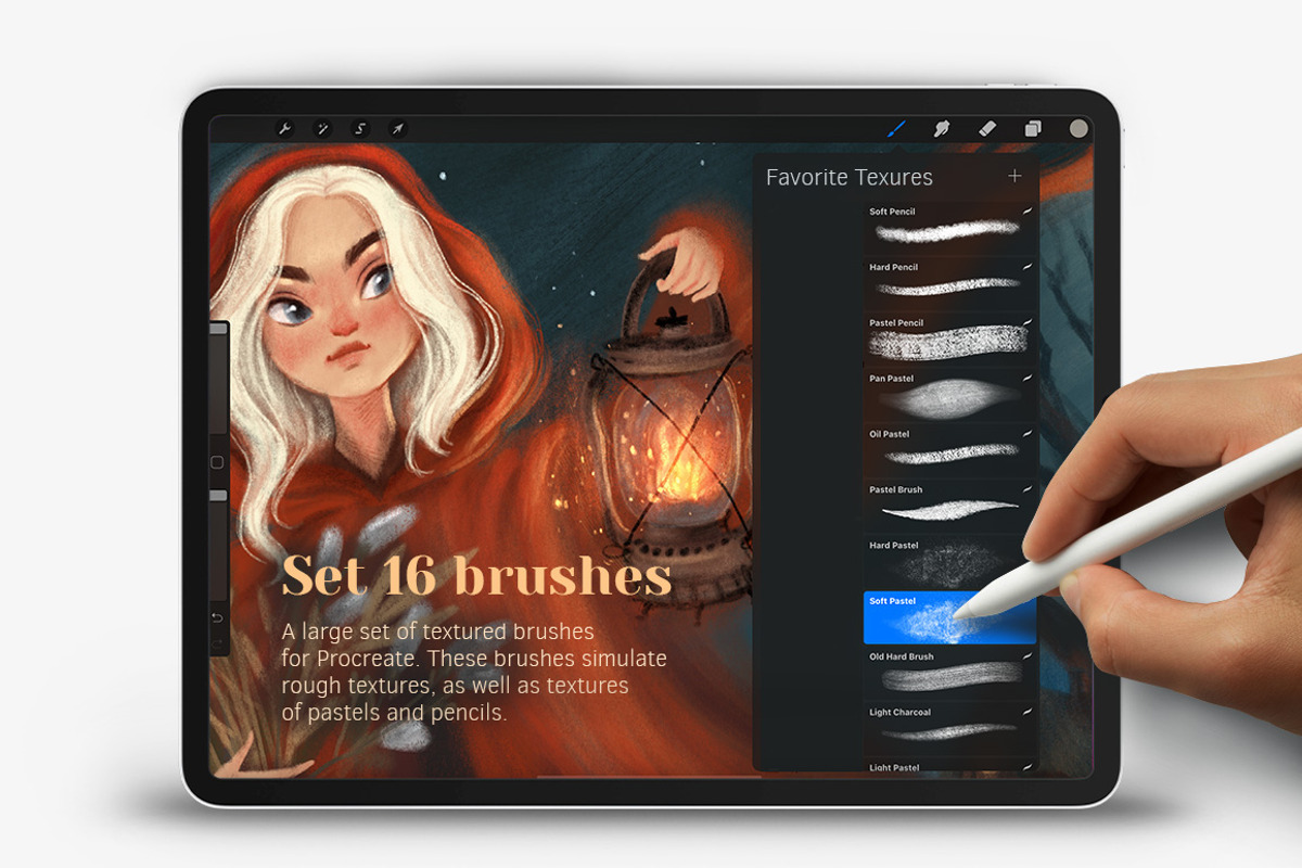 Favorite Textures Brushes Procreate, a Brush Add-On by BocadebraShop (Photo 2 of 6)