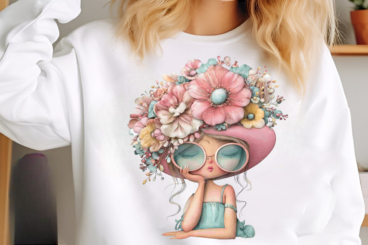 Whimsical Summer Girl Png Clipart, an Illustration by SinaCreation (Photo 6 of 9)