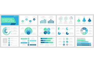 Set Of Presentation Template Slides