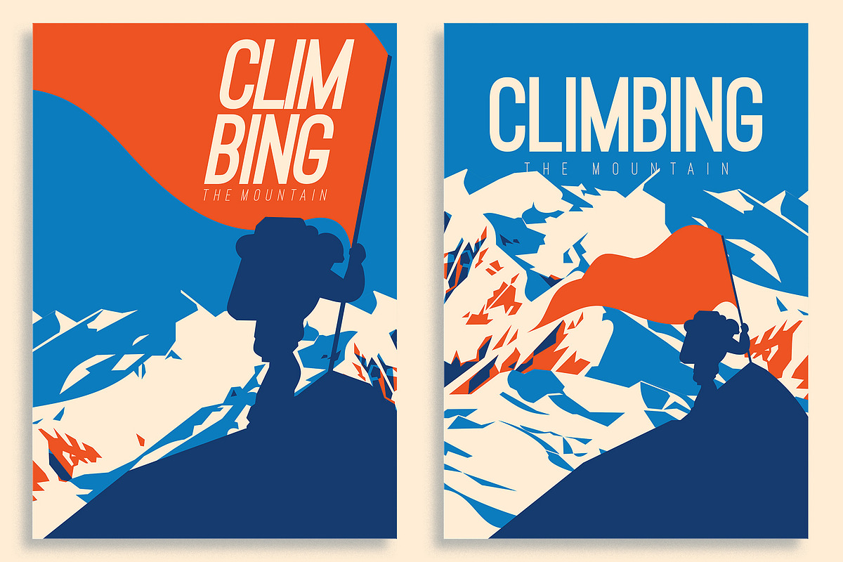 12 Higest Mountains Posters, an Illustration by Alexander Baidin (Photo 7 of 10)
