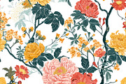 GEISHA GARDEN. Seamless Pack, a Texture Illustration by RefinedFantasyStudio (Thumbnail 9 of 9)