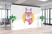 Hipster Alpaca Logo Template, a Branding & Logo Template by vectorwithin (Thumbnail 2 of 3)