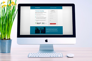 IT Consulting Landing Page PSD