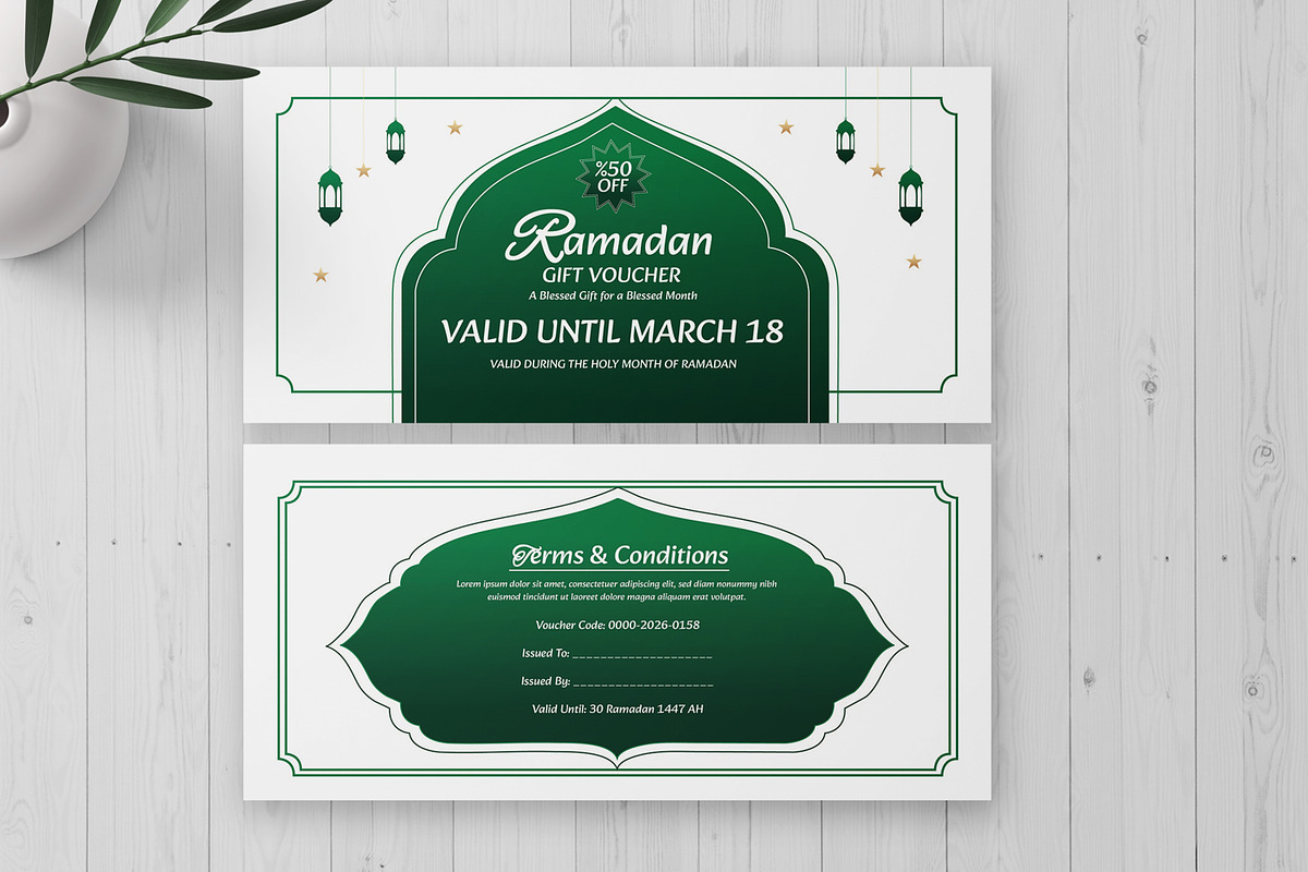 Ramadan Gift Voucher, a Card Template by MightyDesign (Photo 1 of 6)