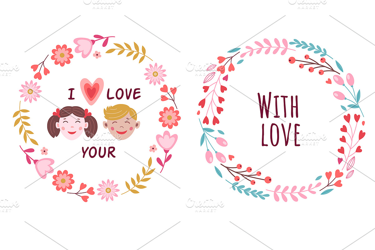 Love is in the air. Design kit., a Seasonal Illustration by Artspace (Photo 5 of 9)