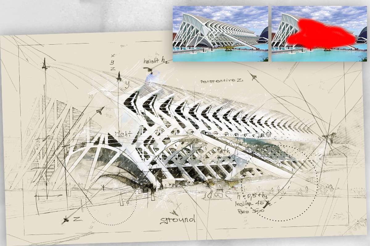 Arch Sketch Photoshop Action, an Action Add-On by GorynArt (Photo 12 of 24)