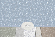 Birds - 6 color Seamless Pattern, a Wallpaper Graphic by InaCorart (Thumbnail 1 of 8)