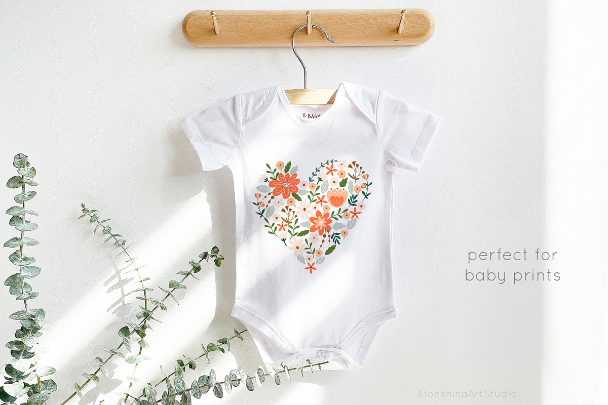 Floral love bundle, an Illustration by AfonshinaArt (Photo 5 of 10)