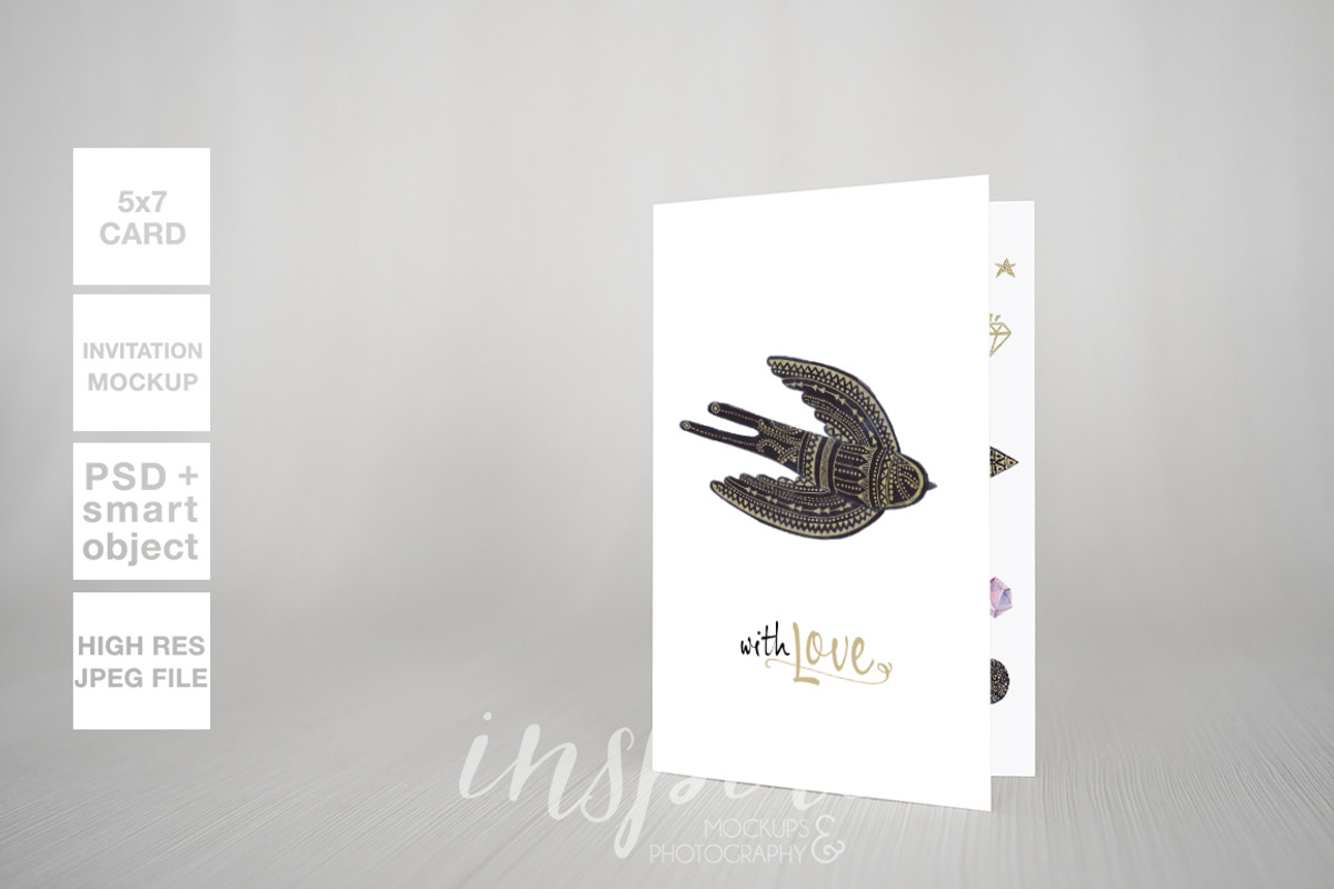 5x7 Card/Invitation Nordic Mockup, a Print Template by Inspire Mockups (Photo 5 of 10)