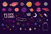 Space Girls set illustration, a Decorative Illustration by Uniyok (Thumbnail 2 of 12)