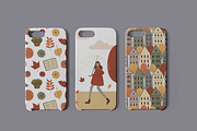 Autumn City Illustration Clipart Set, a Person Illustration by LyubovZaytseva (Thumbnail 5 of 9)
