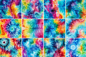 Tie-Dye Seamless Patterns