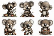 Whimsical Easter Koala Clipart, a Graphic by Libby Wishes (Thumbnail 5 of 7)