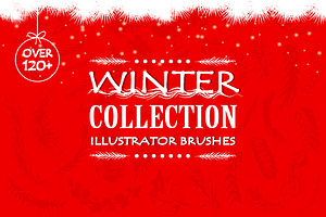 Winter Collection Vector Brushes.