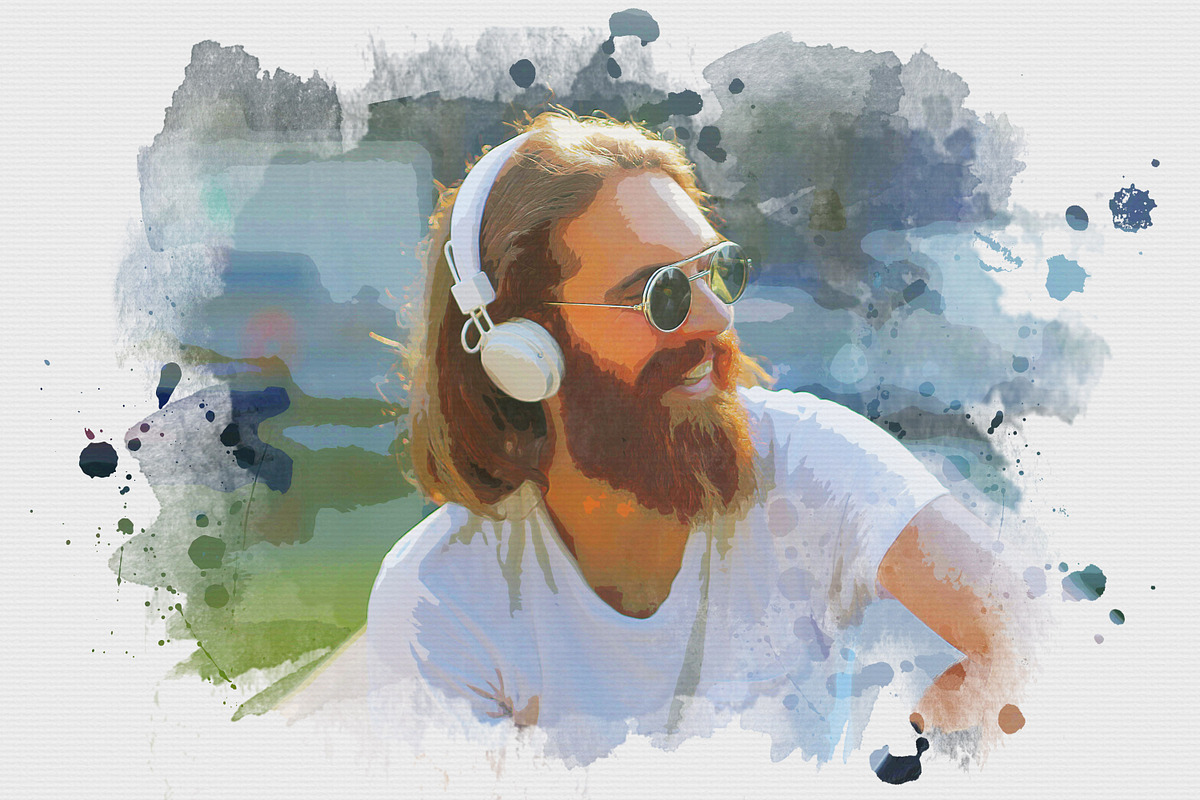 Artistic Watercolor Paint Effect, an Action Add-On by liptouse (Photo 5 of 9)