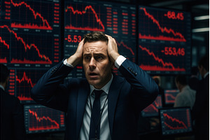 Businessman in a suit looking, a Business Photo by Sergey Kotenev