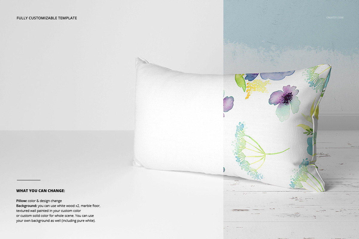 Fabric Factory v5 Rectangular Pillow, a Household Mockup by creatsy5 (Photo 4 of 22)