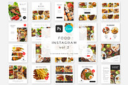 Food IG Templates vol.2 | PS & Canva, a Social Media Template by Studio Siv (Thumbnail 1 of 5)