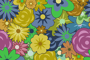 Hand Drawn Groovy Floral