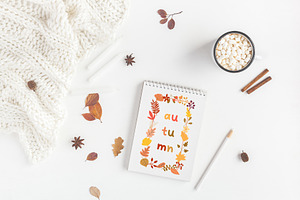 AUTUMN Cozy Fall Season Graphic Set