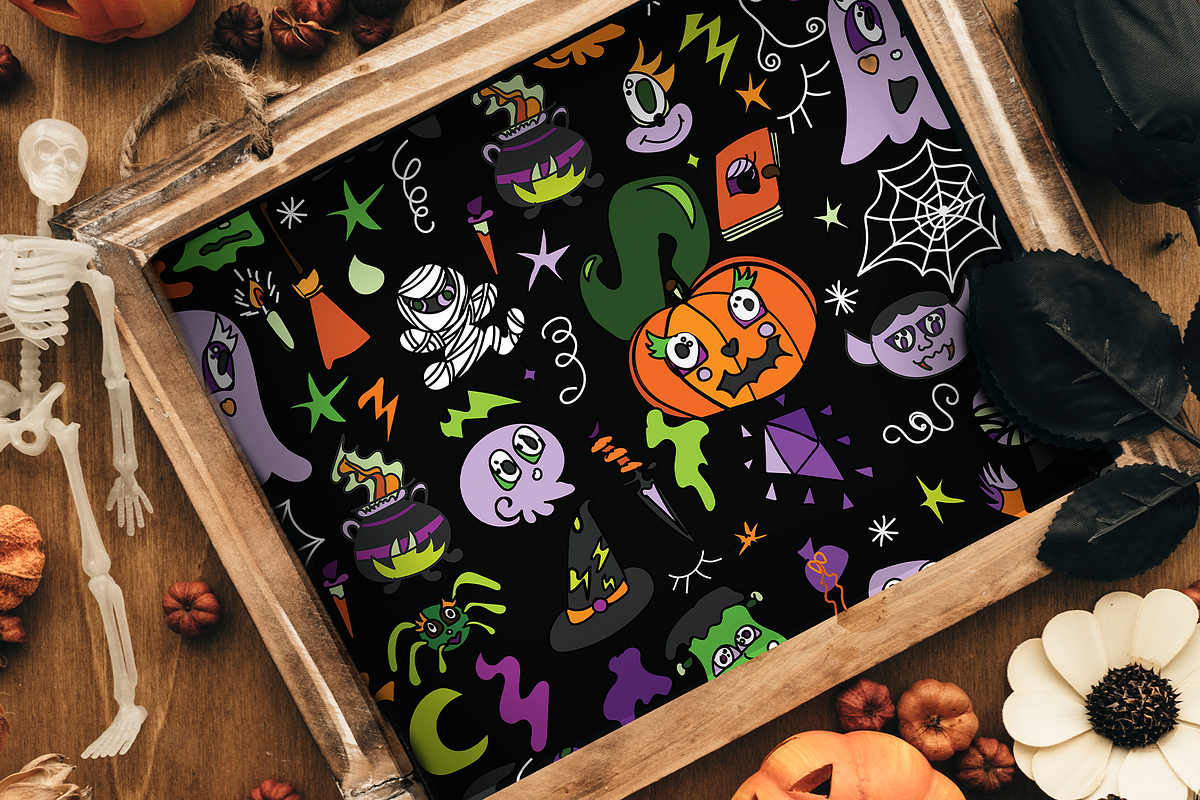 Boooodle O'clock! Doodle Patterns, a Pattern Graphic by maaariabouvier (Photo 5 of 6)