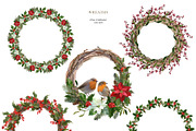 Magic of Christmas holiday clipart, a Seasonal Illustration by Vasmila (Thumbnail 7 of 16)