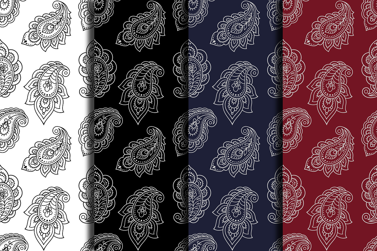 60 Flowers & Paisley, a Decorative Illustration by Katika Shop (Photo 6 of 7)